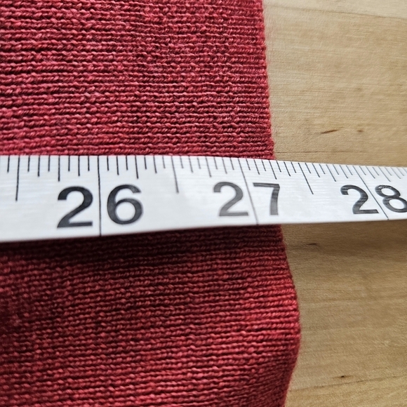 Peter Millar Mens Red Wool Silk Quarter Zip Pullover XXL - Picture 7 of 9